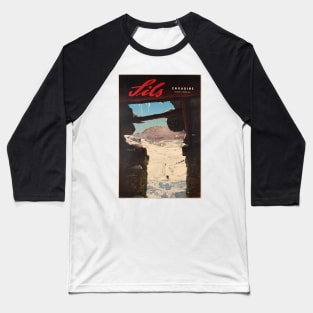 Sils, Engadine, Switzerland, Ski Poster Baseball T-Shirt